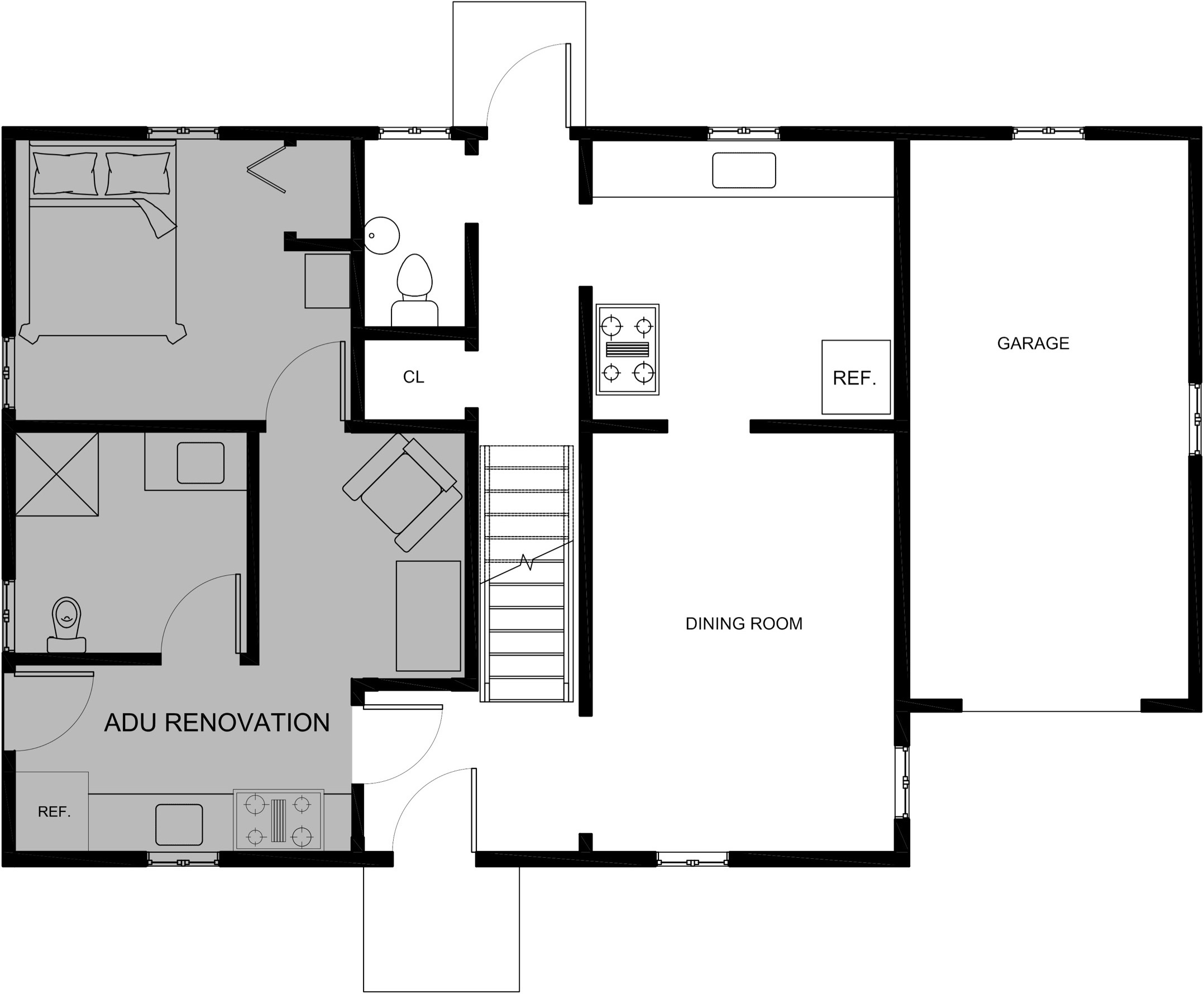 Cape Accessory Dwelling Unit: Interior Conversion
